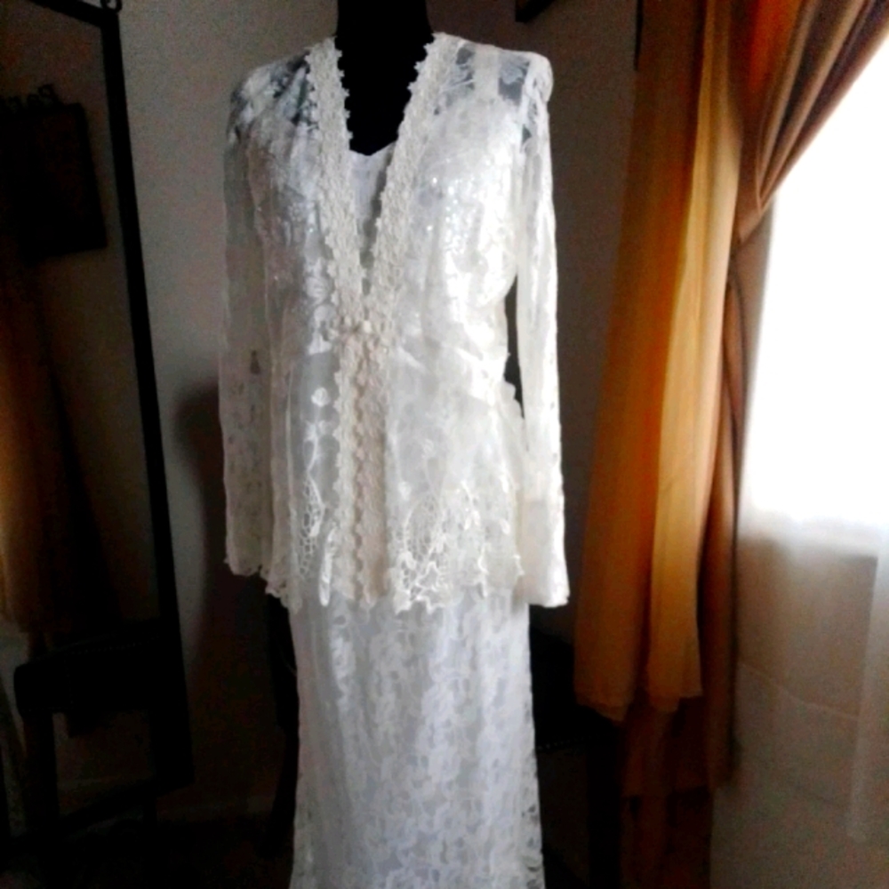 Lace Wedding Dress Formal Size 4